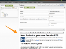 Redactor tightly integrated in Revolution 2.2.8.
