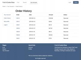 Account - Order History